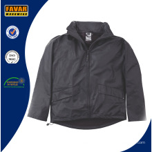 Manteau de pluie extérieur imperméable noir clair